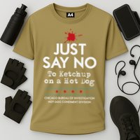 Chicago Style Hot Dog No Ketchup Cooling Performance Crew T-Shirt