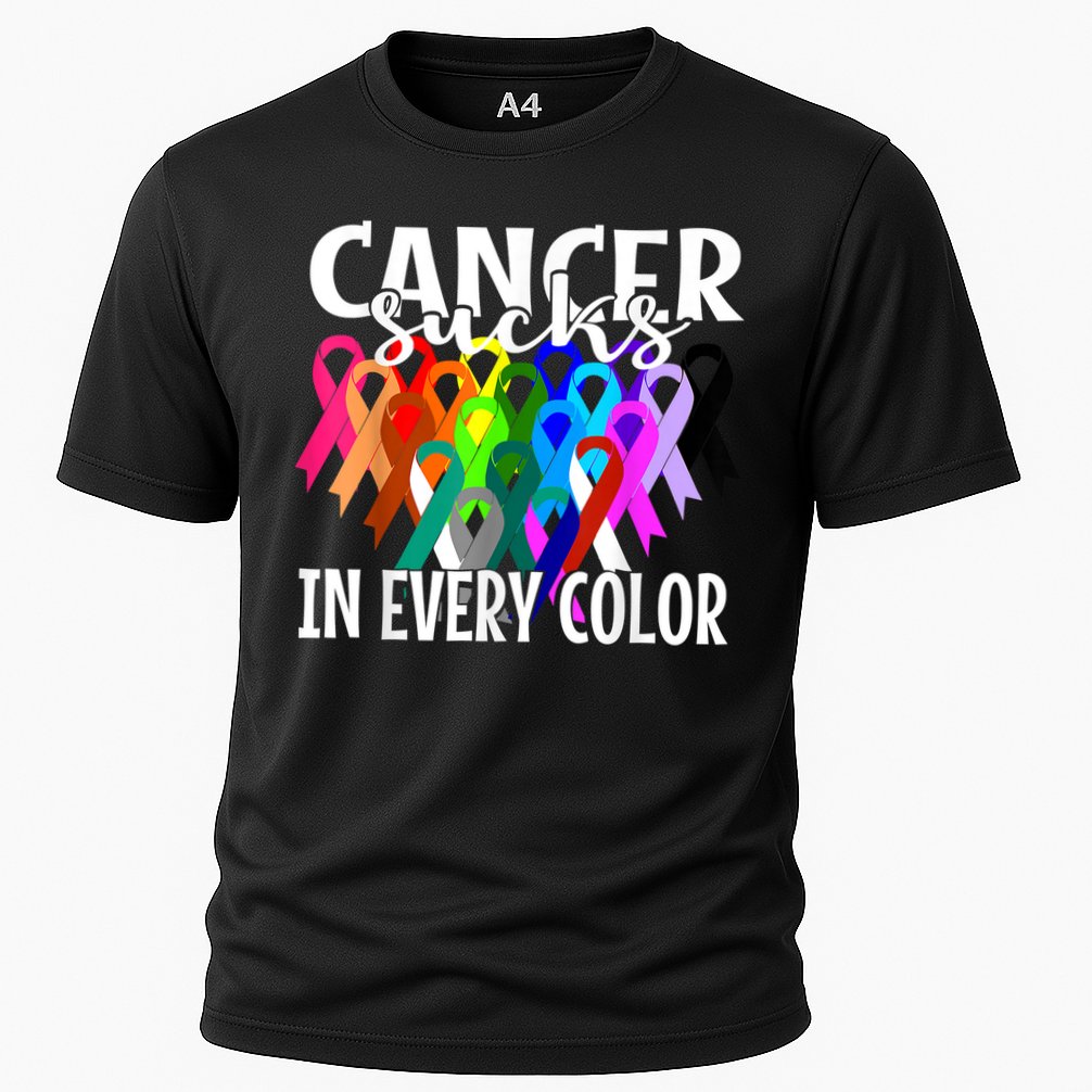 Cancer Sucks In Every Color Fighter Fight The Cancer Performance Shirt
