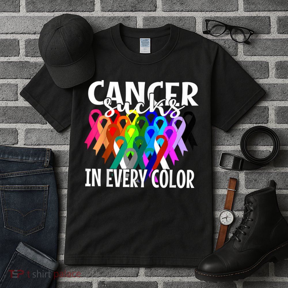 Cancer Sucks In Every Color Fighter Fight The Cancer Tall T-Shirt