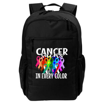 Cancer Sucks In Every Color Fighter Fight The Cancer Backpack