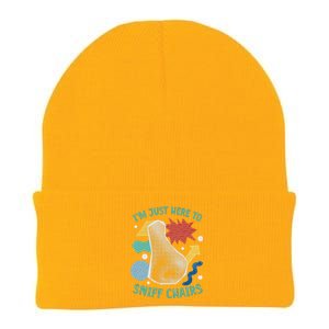 Chair Sniffer IM Just Here To Sniff Chairs Meme Humor Knit Cap Winter Beanie