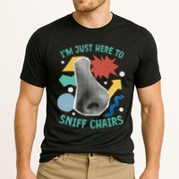 Chair Sniffer IM Just Here To Sniff Chairs Meme Humor Cooling Performance Crew T-Shirt