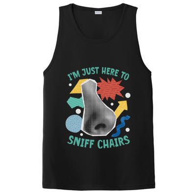 Chair Sniffer IM Just Here To Sniff Chairs Meme Humor PosiCharge Competitor Tank