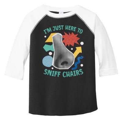 Chair Sniffer IM Just Here To Sniff Chairs Meme Humor Toddler Fine Jersey T-Shirt