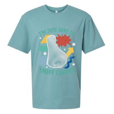 Chair Sniffer IM Just Here To Sniff Chairs Meme Humor Sueded Cloud Jersey T-Shirt