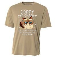 Cat Sorry IM Cranky IM Going Through My Terrible 60s Funny Cooling Performance Crew T-Shirt