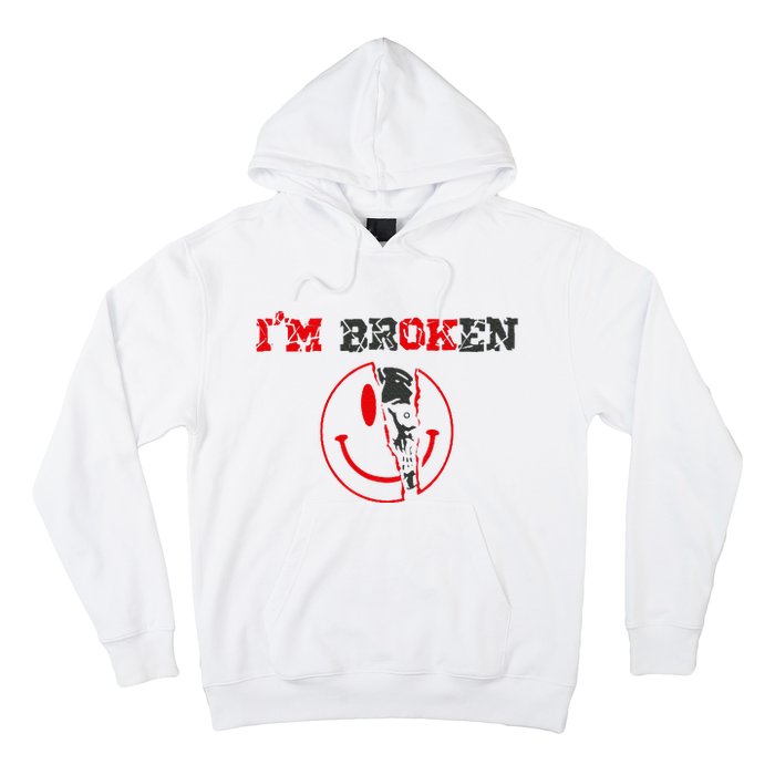 Confused Smile Im Broken Invisible Illness Hoodie