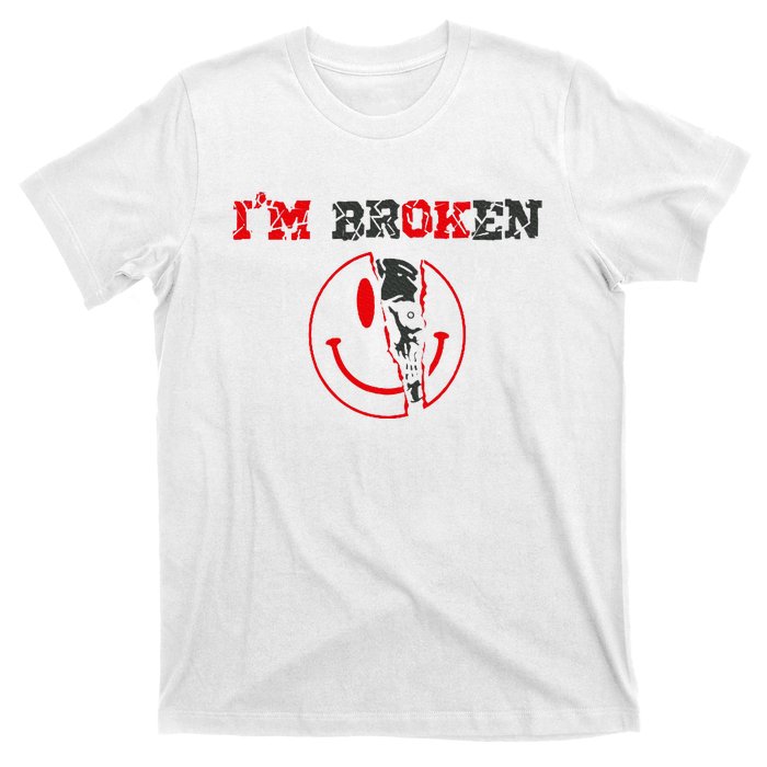 Confused Smile Im Broken Invisible Illness T-Shirt