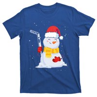 Christmas Snow Ice Hockey Player Funny Xmas Sports Cute Gift T-Shirt