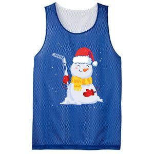 Christmas Snow Ice Hockey Player Funny Xmas Sports Cute Gift Mesh Reversible Basketball Jersey Tank