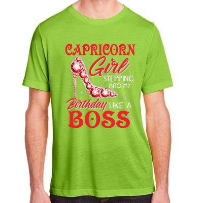 Capricorn  Stepping Into My Birthday Like A Boss Adult ChromaSoft Performance T-Shirt