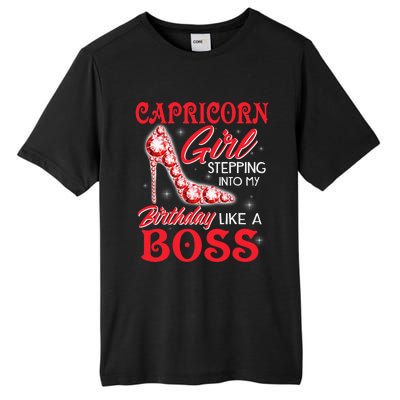 Capricorn  Stepping Into My Birthday Like A Boss Tall Fusion ChromaSoft Performance T-Shirt