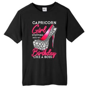 Capricorn  Stepping Into My Birthday Like A Boss Heel Tall Fusion ChromaSoft Performance T-Shirt