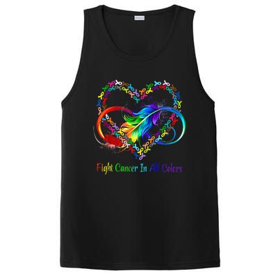 Cancer Sucks In Every Color Fighter Fight Support The Cance PosiCharge Competitor Tank