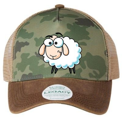 Cute Sheepp Illustration Adorable Sheepp Legacy Tie Dye Trucker Hat