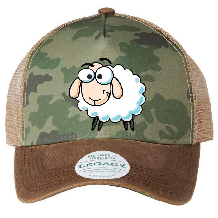 Cute Sheepp Illustration Adorable Sheepp Legacy Tie Dye Trucker Hat