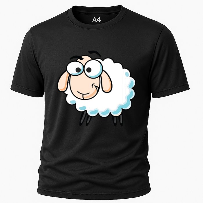 Cute Sheepp Illustration Adorable Sheepp Cooling Performance Crew T-Shirt