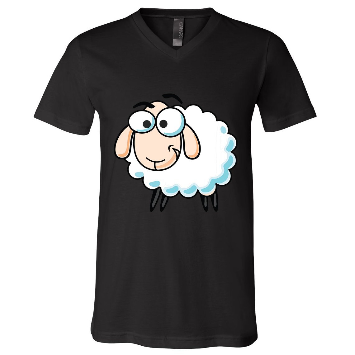 Cute Sheepp Illustration Adorable Sheepp V-Neck T-Shirt