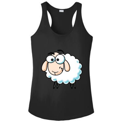 Cute Sheepp Illustration Adorable Sheepp Ladies PosiCharge Competitor Racerback Tank