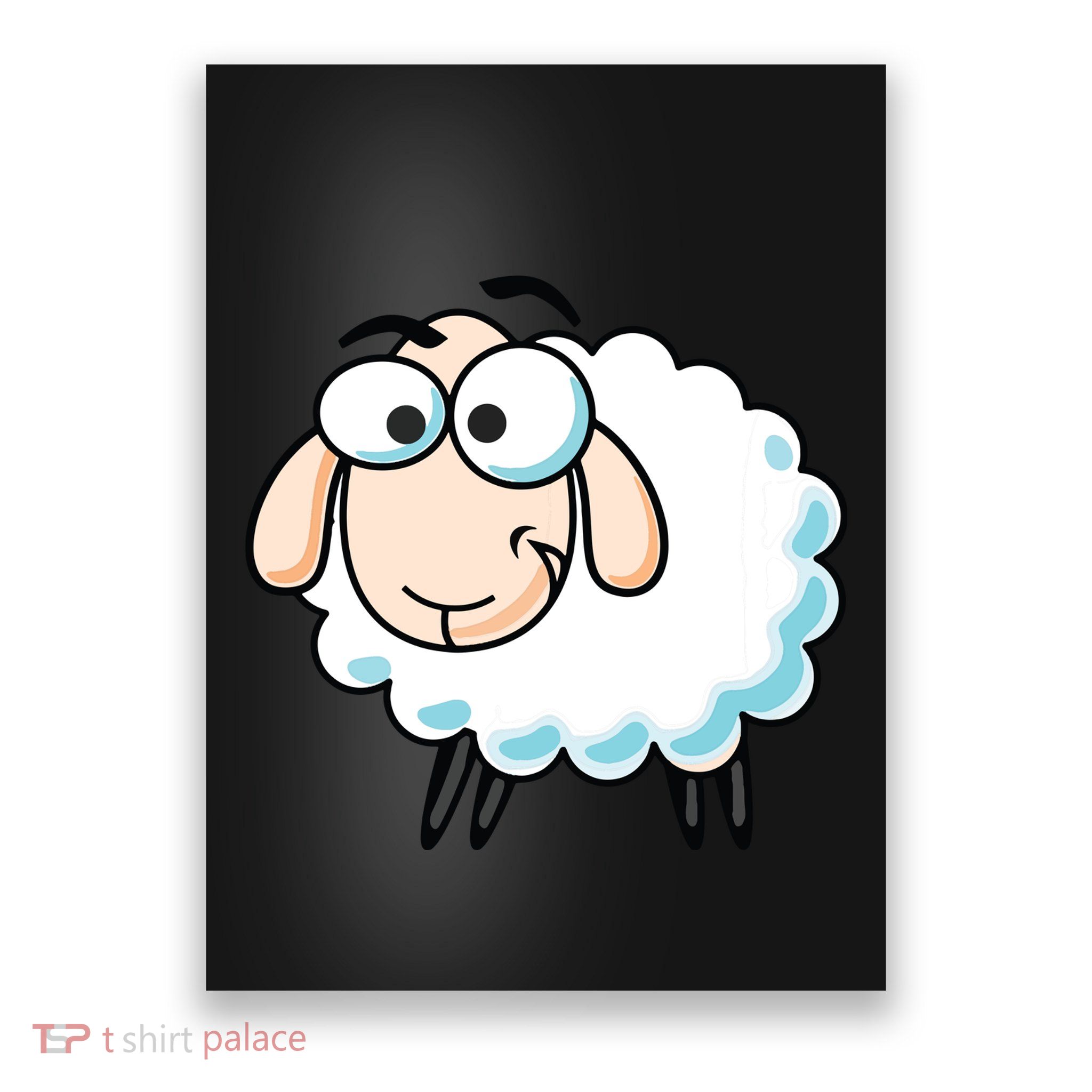 Cute Sheepp Illustration Adorable Sheepp Poster
