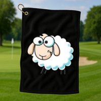 Cute Sheepp Illustration Adorable Sheepp Golf Towel