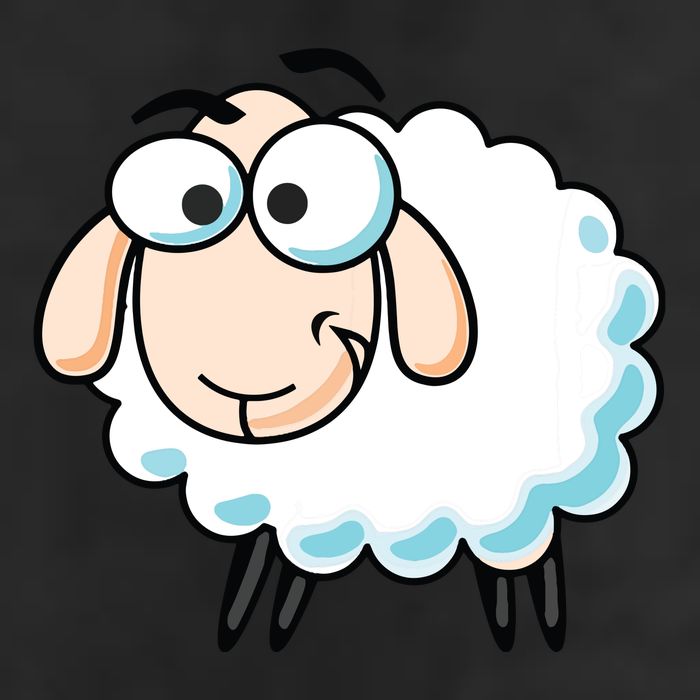 Cute Sheepp Illustration Adorable Sheepp Golf Towel