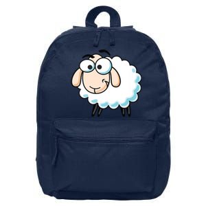 Cute Sheepp Illustration Adorable Sheepp 16 in Basic Backpack