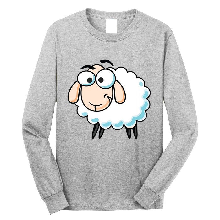Cute Sheepp Illustration Adorable Sheepp Long Sleeve Shirt