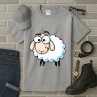 Cute Sheepp Illustration Adorable Sheepp Tall T-Shirt