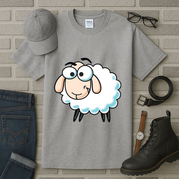 Cute Sheepp Illustration Adorable Sheepp Tall T-Shirt