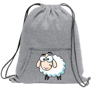 Cute Sheepp Illustration Adorable Sheepp Sweatshirt Cinch Pack Bag