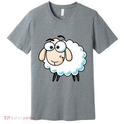 Cute Sheepp Illustration Adorable Sheepp Premium T-Shirt