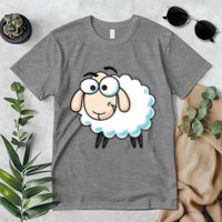 Cute Sheepp Illustration Adorable Sheepp Premium T-Shirt
