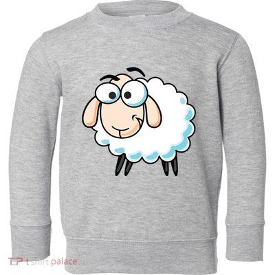 Cute Sheepp Illustration Adorable Sheepp Toddler Sweatshirt