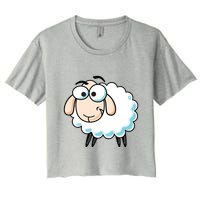 Cute Sheepp Illustration Adorable Sheepp Women's Crop Top Tee