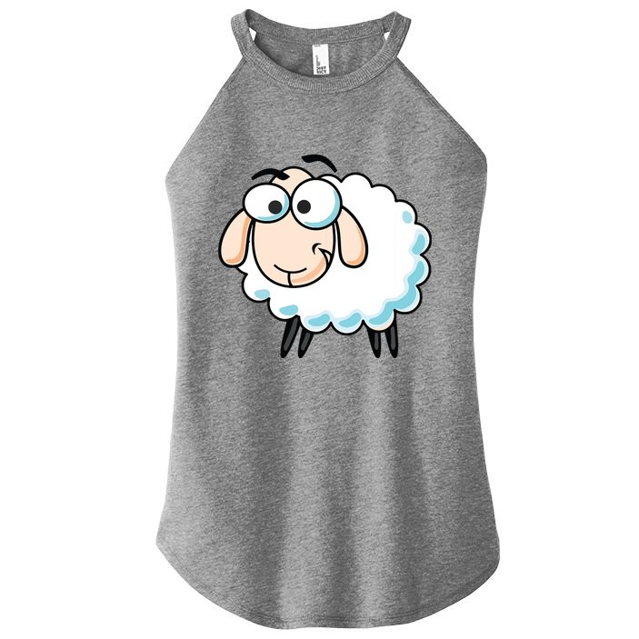 Cute Sheepp Illustration Adorable Sheepp Women's Perfect Tri Rocker Tank