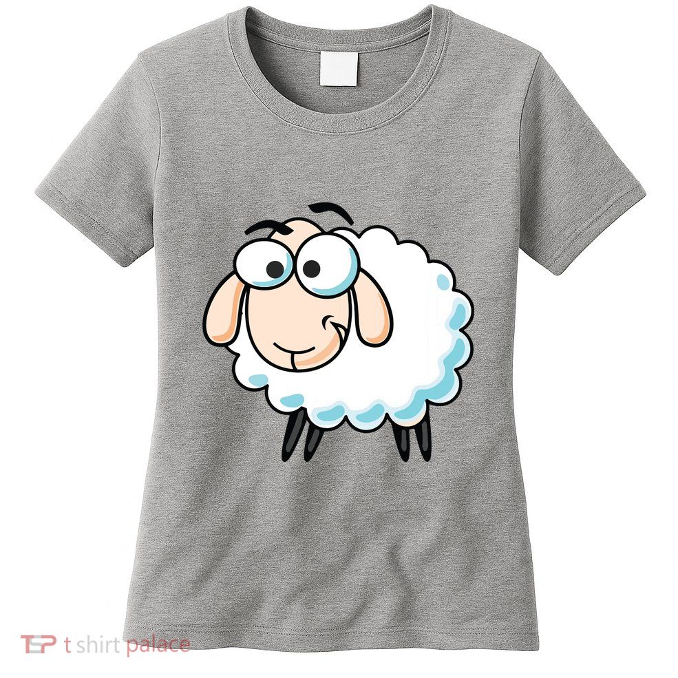 Cute Sheepp Illustration Adorable Sheepp Womens T-Shirt