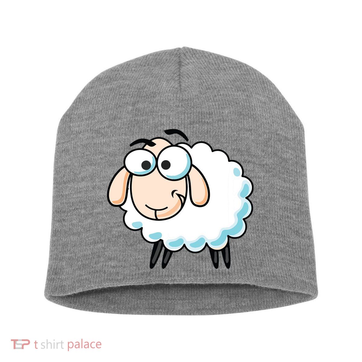 Cute Sheepp Illustration Adorable Sheepp Short Acrylic Beanie