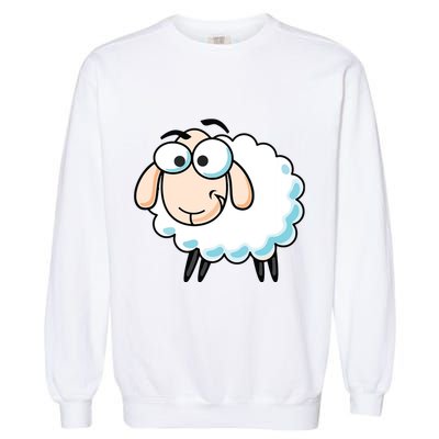 Cute Sheepp Illustration Adorable Sheepp Garment-Dyed Sweatshirt