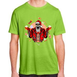 Christmas Skeleton Ing Beer Santa Claus Skeleton Cool Gift Adult ChromaSoft Performance T-Shirt