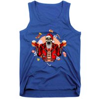 Christmas Skeleton Ing Beer Santa Claus Skeleton Cool Gift Tank Top