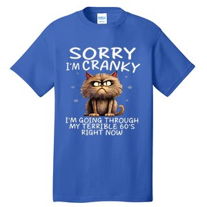 Cat Sorry IM Cranky IM Going Through My Terrible 60S Tall T-Shirt