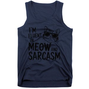 Cat Sarcasm Idea For A Cat Lady Or Cat Person Tank Top