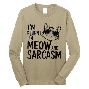 Cat Sarcasm Idea For A Cat Lady Or Cat Person Long Sleeve Shirt