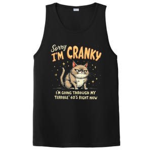 Cat Sorry IM Cranky IM Going Through My Terrible 60S Gift PosiCharge Competitor Tank