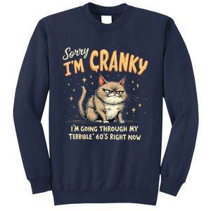 Cat Sorry IM Cranky IM Going Through My Terrible 60S Gift Sweatshirt