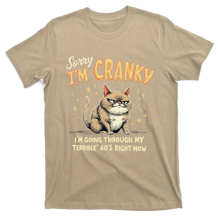 Cat Sorry IM Cranky IM Going Through My Terrible 60S Gift T-Shirt