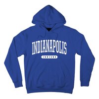 College Style Indianapolis Indiana Souvenir Gift Indy Gift Hoodie