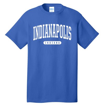 College Style Indianapolis Indiana Souvenir Gift Indy Gift Tall T-Shirt