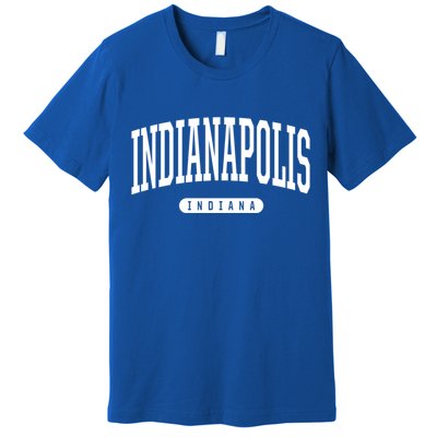 College Style Indianapolis Indiana Souvenir Gift Indy Gift Premium T-Shirt